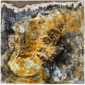 01. Limón 30x30cm. Mixta sobre madera