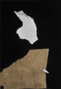 Vacio y forma II 130x89cm.T mixta sobre tela